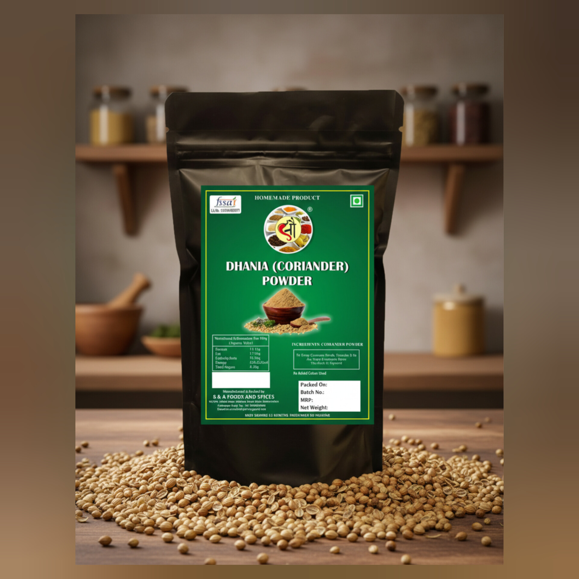 Sau Roasted Coriander Powder (धनीया पावडर)